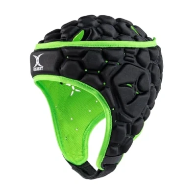 Abbildung von Rugby Helm Gilbert XP 250 schwarz/grün (Headguard), Größen Senior/Junior (S)