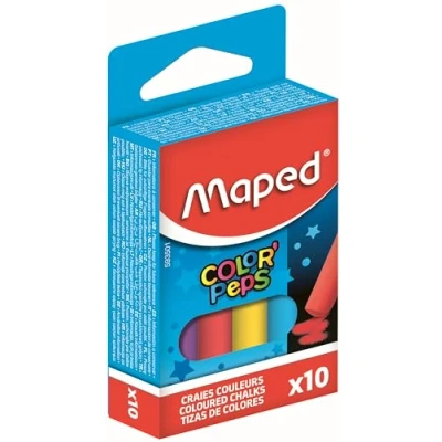 Abbildung von Maped M593501 Kreide Color Peps, 10er Packung, rund, sortiert