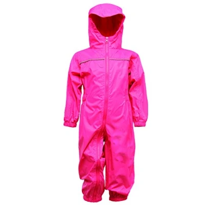Abbildung von Regatta Kinder Paddle Regenanzug, rosa jem pink, Size 12 18