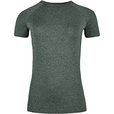 Abbildung von ODLO CREW NECK SS Essential 365 Sport Tshirt, Damen, Größe: 38/40, Camping green melange