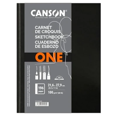 Abbildung von Canson 200005569 Art Book One 21.6 x 27.9 cm, weiß