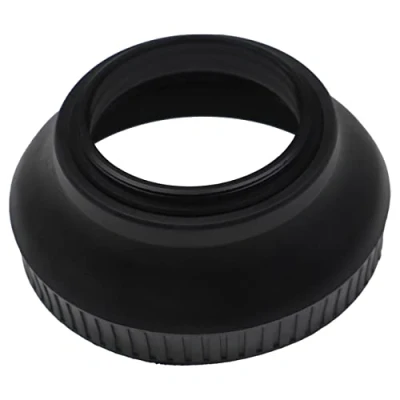 Abbildung von vhbw Gegenlichtblende kompatibel mit Panasonic Lumix G Vario 12 32mm f/3.5 5.6 ASPH/MEGA OIS Weitwinkel Streulichtblende, Matt Schwarz, Gummi, Rund