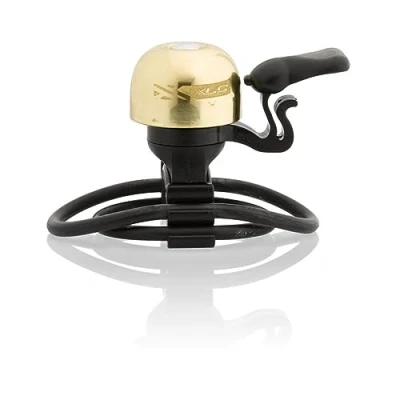 Abbildung von XLC Unisex Erwachsene Miniglocke DD M10 mit Schlaufenbefestigung Messing, Gold, One Size