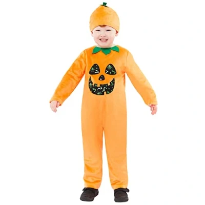 Abbildung von Amscan Unisex Baby Halloween Fancy Dress Costume Lil Pumpkin Kostüm 18 24 Monate, Multi