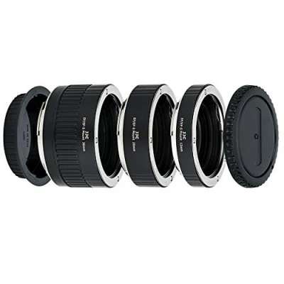Abbildung von JJC Autofokus Makro Zwischenringe (AF) mit TTL Belichtung für Makrofotographie 12mm 20mm und 36mm (Passen Canon EOS EF/EF S Mount Kameras)