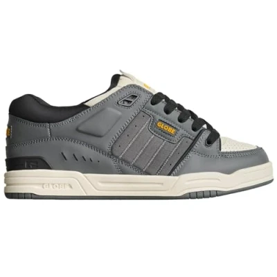 Abbildung von Globe Fusion Skateschuh, Herren, Größe: 45, Lead/antique Leder und lederimitat