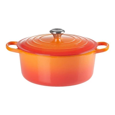 Abbildung von Le Creuset Signature Runder Bräter 24 cm Ofenrot