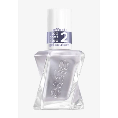 Abbildung von essie Gel by Nagellack 564 glazed chrome, schimmernder Überlack mit lichtreflektierendem Metallic Effekt &amp; bis zu 15 Tage Halt, 13,5 ml
