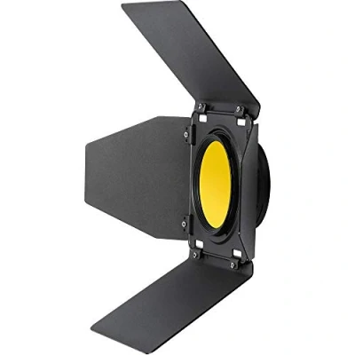 Abbildung von Godox BD 10 Scheunentor Zubehörset mit Wabengitter und 4 Farbfiltern für AD300Pro Outdoor Blitz