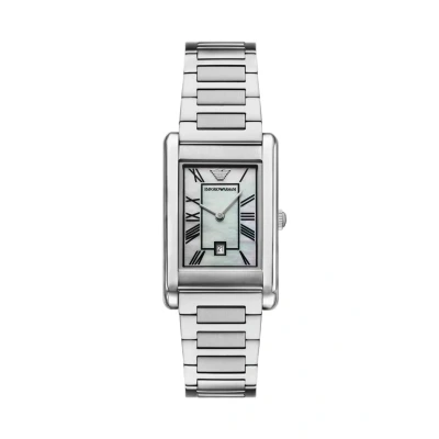 Abbildung von Emporio Armani Traditional GINO Uhr silvercoloured, Herren, Größe: One Size, Silver coloured