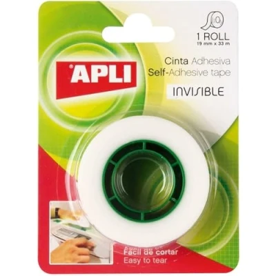 Abbildung von APLI 11168 Klebeband, unsichtbar, 19 mm x 33 m