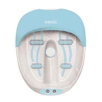 Abbildung von HoMedics 3 in 1 Fußbad Sanfte Wassermassage, Vibration, Wärme, Regt die Durchblutung an, Fußreflexzonenmassage, 4 Integrierte Massagerollen, Warmhaltefunktion