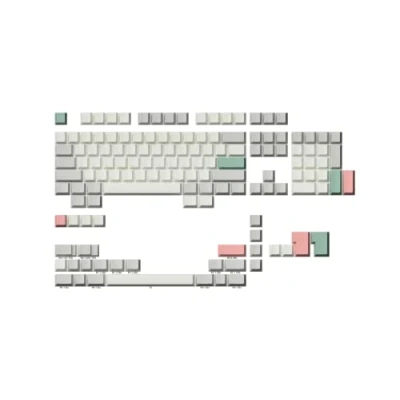 Abbildung von Ranked Leeres Premium Tastenkappen Set 1,4 mm Dickes PBT Cherry Profil für Mechanische Tastatur (9009, 139 Tasten)