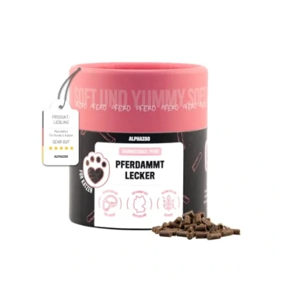 Abbildung von alphazoo Pferdammt Lecker 65g I Softe Leckerli Sticks Pferd für Katzen Extra fleischig, Getreidefrei, Zuckerfrei Natürliche Katzensnacks Gesunde Katzenleckerlies zur Belohnung Saftiger Snack
