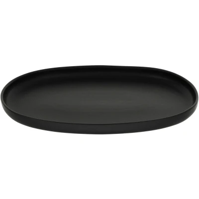 Abbildung von CreaTable Servierplatte &quot;Uno Black&quot;, (1 tlg.), Premiumproduktion &quot;Made in Europe&quot; mit seidenmatter Glasur, 33 cm