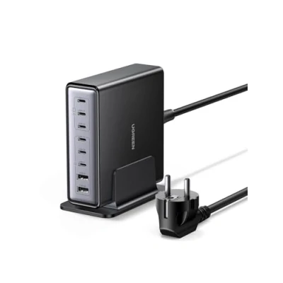 Abbildung von UGREEN USB C Ladegerät 200W GaN Netzteil 8 Port Desktop Ladestation PD Charger 100W Schnellladegerät mehrfach unterstützt PPS kompatibel mit MacBook Pro/Air, iPhone Serien, Galaxy Serien usw.