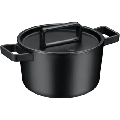 Abbildung von WMF Bräter &quot;Flavour, Ø 22 cm&quot;, Gusseisen, 4,3 Liter, Gusseisen Kochgeschirr, Deckel mit Kondensationsnoppen