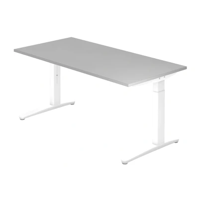Abbildung von Hammerbacher Schreibtisch XB16 Grau/Weiß