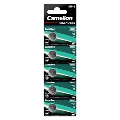 Abbildung von 5 ST. CAMELION SR43 / G12 386 SILBER OXID KNOPFZELLEN, 1,55V 0% QUECKSILBER 14055043 5BP