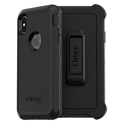 Abbildung von OtterBox Defender Series Schutzhülle für iPhone XS Max, ohne Bildschirme, frustfreie Verpackung, Schwarz