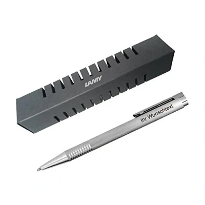 Abbildung von Lamy Kugelschreiber Logo Modell 206 brushed (strichmattiert) inkl. Laser Gravur