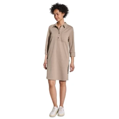 Abbildung von Street One MIT Kragen Blusenkleid, Damen, Größe: 40, Beige