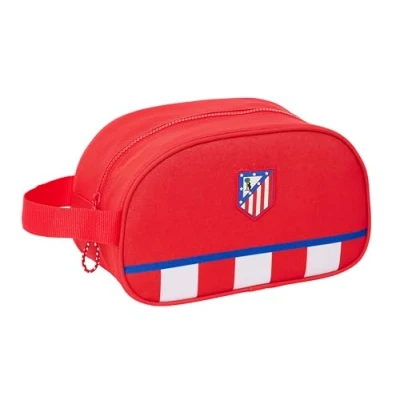Abbildung von Safta ATLÉTICO DE Madrid Kosmetiktasche für Kinder, mittelgroß, mit Griff, Kinder Kulturbeutel, anpassbar an den Wagen, einfache Reinigung, bequem und vielseitig, Qualität Widerstandsfähigkeit, 26
