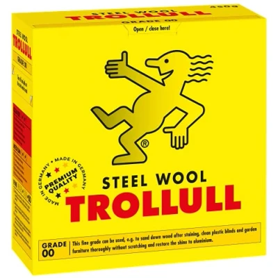 Abbildung von TROLLULL Stahlwolle 450g Körnung 00 (fein)