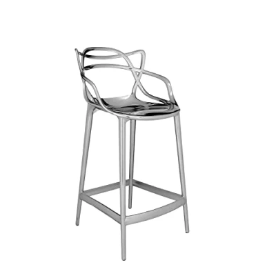 Abbildung von Kartell Masters Stool, Hocker, Verchromt, H. 65 cm