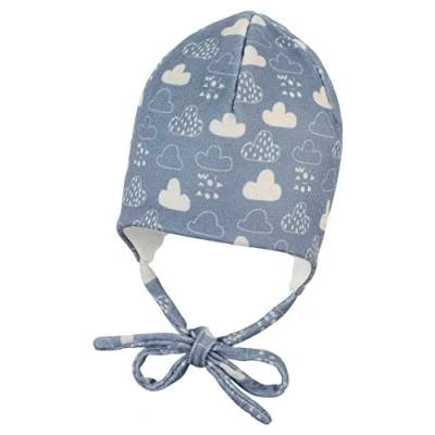 Abbildung von Sterntaler Unisex Kinder Mütze Baby Beanie Wolken, Blau, 41