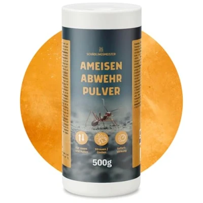 Abbildung von Ameisen Abwehr Pulver 500g Sofortwirkung gegen Für Innen &amp; Außenbereiche Streuen oder Gießen Ameisenstreu Ameisenpulver PT19 Repellent Made in Europe