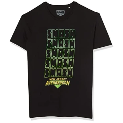 Abbildung von Marvel Herren uxmissmts005 T Shirt, Schwarz, S