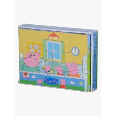 Abbildung von Peppa Wutz Würfelpuzzle 12 Teile, 16x12 cm