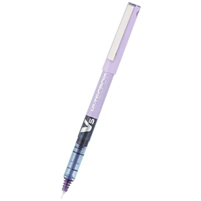 Abbildung von Pilot V5 Tintenroller mit Nadelspitze 0,5 mm Schreibspitze 0,3 Strichbreite 12 Stück violet
