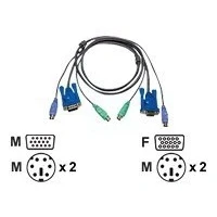 Abbildung von ATEN AT 2L5002P/C, 1,8 m, PS/2, VGA, 2xPS/2, 2xPS/2