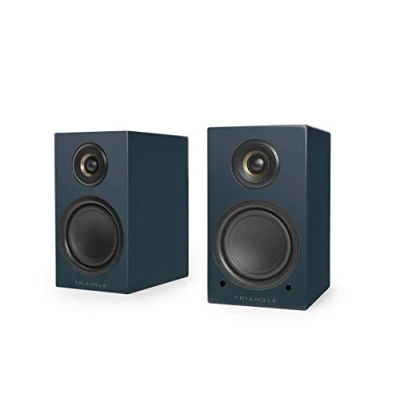 Abbildung von Triangle Active Speakers LN01A Bluetooth Regallautsprecher mit 2 x 50W Verstärker HD Audio Phono/Optical Plattenspieler Eingänge &amp; Subwoofer Ausgang 165 291 225 mm Abyss Blue (Paar)