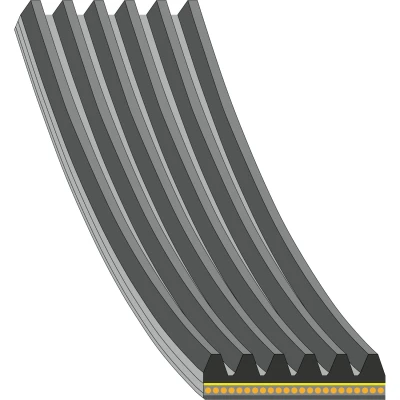 Abbildung von FEBI BILSTEIN 181287 Keilrippenriemen 1055 6 EPDM (Ethylen Propylen Dien Kautschuk) PEUGEOT: 208 I Schrägheck, 308 SW 2, 2008 Kombi