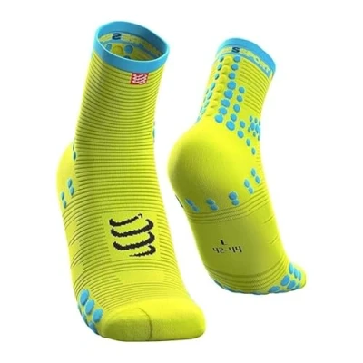 Abbildung von Compressport Pro Racing v3.0 Run High Fluo Yellow T1 Laufsocken