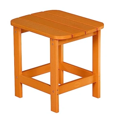 Abbildung von NEG Design Adirondack Tisch Marcy Beistelltisch täuschend echte Holzoptik, wetterfest, UV und farbbeständig orange