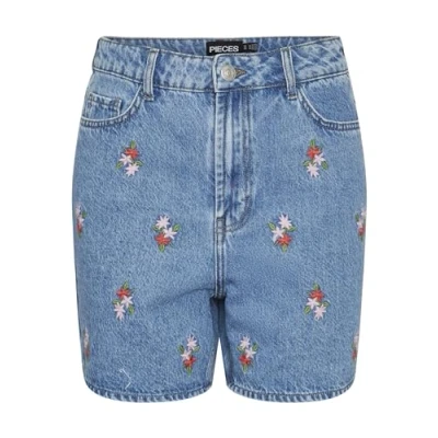 Abbildung von Pieces Pcsky Jeans Shorts, Damen, Größe: Medium, Light blue denim