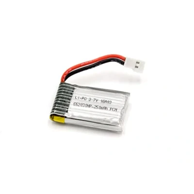 Abbildung von vhbw 1x Akku kompatibel mit Revell 23963, Quad Copter Space Motion Drohne Multicopter Quadrocopter (250 mAh, 3,7 V, Li Polymer) Ersatz für 44163