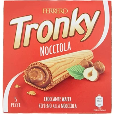 Abbildung von FERRERO Tronky Riegel Haselnuss Schokoriegel kekse kuchen schoko waffeln 5x 18g