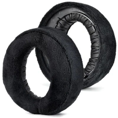 Abbildung von PS5 Ersatz Ohrpolster für Sony Playstation 5 Pulse 3D kabellose Kopfhörer, Headset, Ohrmuscheln, Reparaturteile (schwarzer Samt)