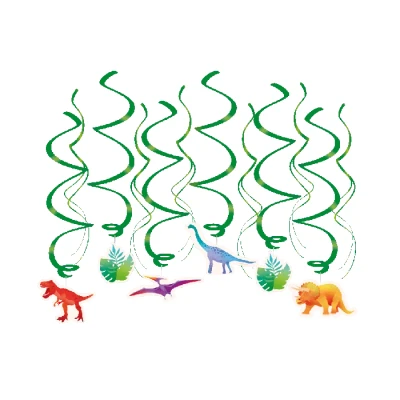 Abbildung von Dino World Swirls 70cm 12 Stück