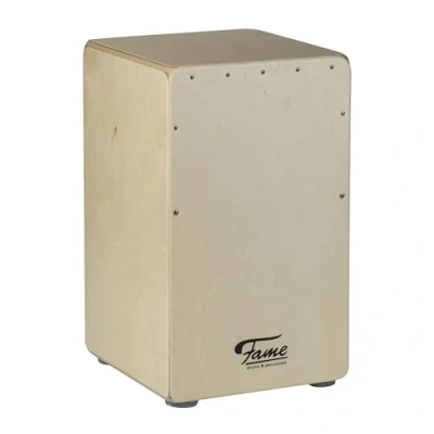 Abbildung von Fame Cajon Standard Pro Natural, Drum Box, Birke, Made in Germany, Tiefer Bass, Snare Effekt, Sitztrommel, Trommel für Unterwegs