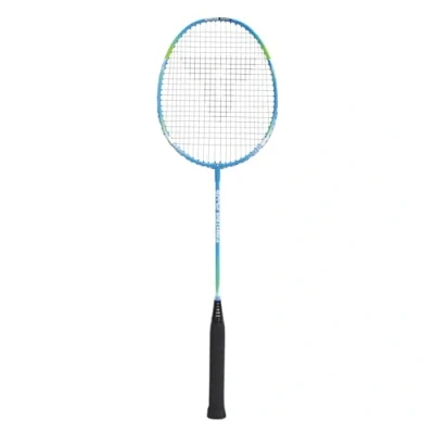 Abbildung von Talbot Torro® Badmintonschläger Fighter Plus, Federballschläger mit Airflex Griffsystem und Powerwave Rahmenprofil für bessere Ballbeschleunigung, Farbe: Blau Grün, 429808