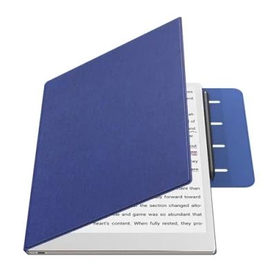 Abbildung von TiMOVO Magnetische Hülle für Remarkable Paper Pro 11,8 Zoll 2024, Leichte Buch Folio mit Schnalle Stiftschlaufe und Auto Schlafen/Wachen Kompatibel Paper, Blau