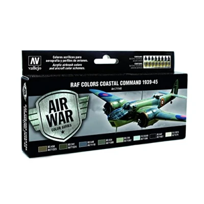 Abbildung von Vallejo 071148 Farbenset RAF Coastal Command1939 1945, 8 x 17 ml, Mittel
