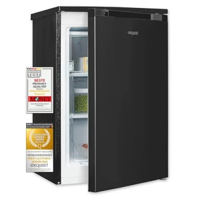 Abbildung von exquisit Gefrierschrank GS81 051C inoxlook az, 84.5 cm hoch, 54.90 breit, Energieeffizienzklasse: C, wechselbarer Türanschlag, 2 Schubladen