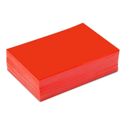 Abbildung von younikat 150 Beschriftungsetiketten in Leucht Rot I 10 x 7 cm dv670